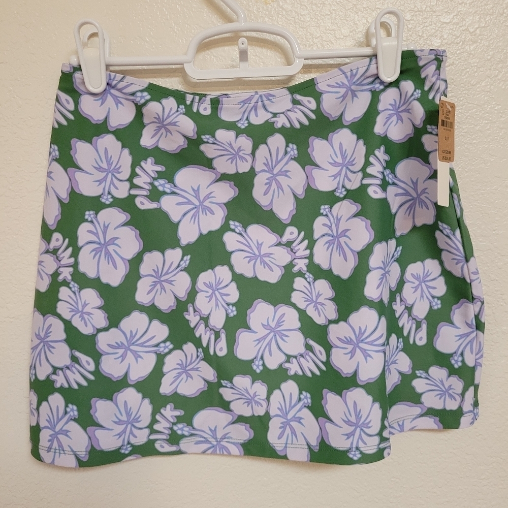 NWT Pink VS Hawaiian Swimsuit Skirt Cover Up